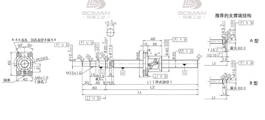 KURODA GP2005DS-BALR-1005B-C3S 黑田精工丝杆评测